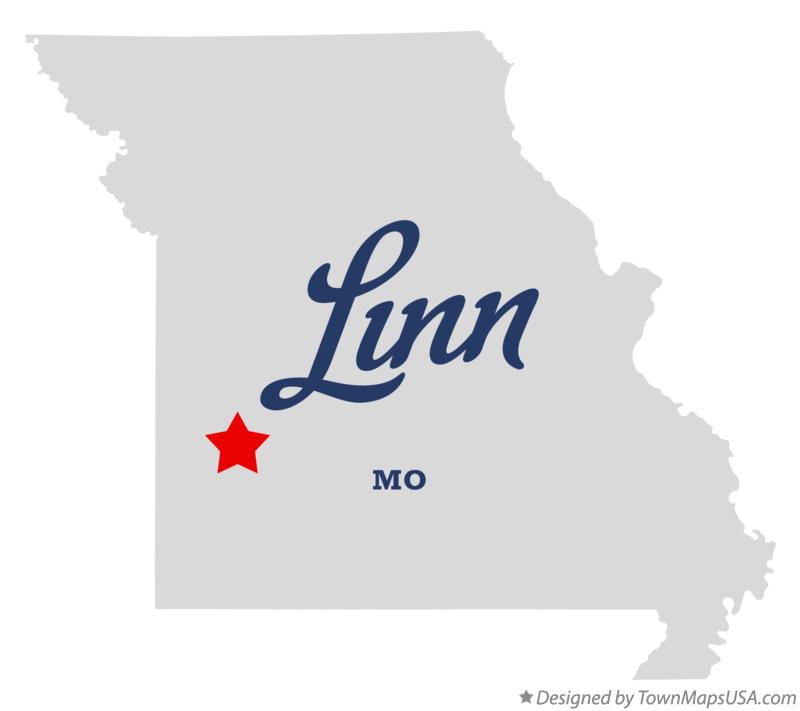 Map of Linn, Cedar County, MO, Missouri