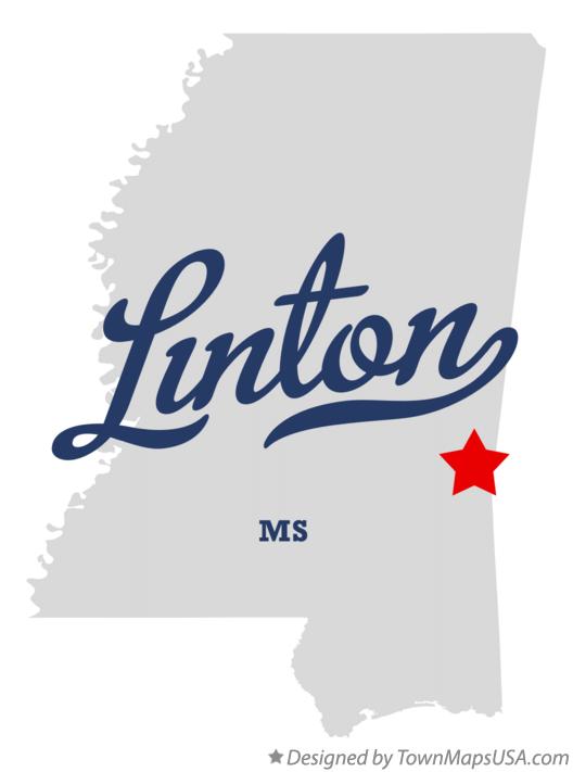 Map of Linton, MS, Mississippi