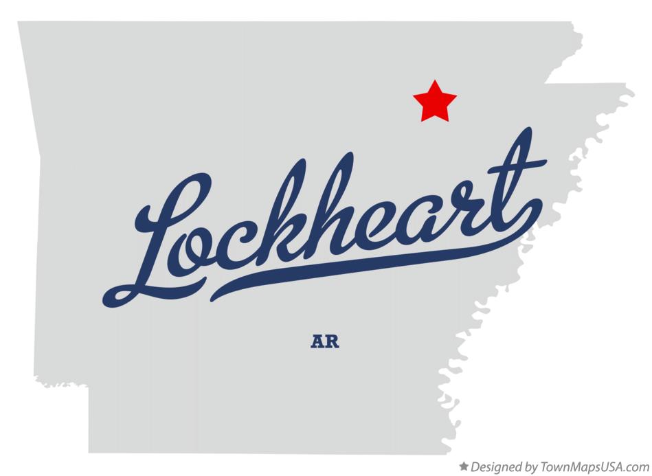 Map of Lockheart, AR, Arkansas
