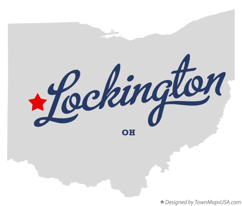 Map of Lockington, OH, Ohio
