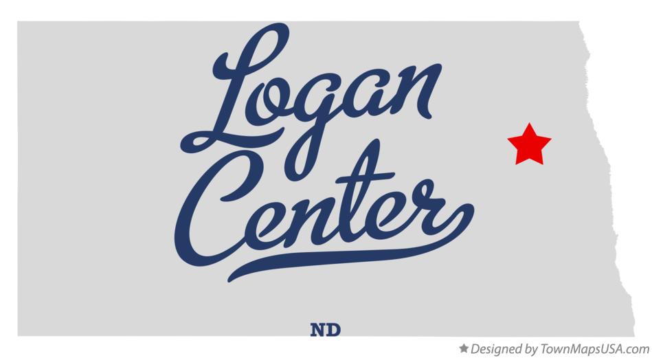 Map of Logan Center, ND, North Dakota