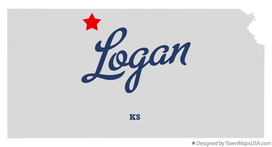 Map of Logan, Phillips County, KS, Kansas