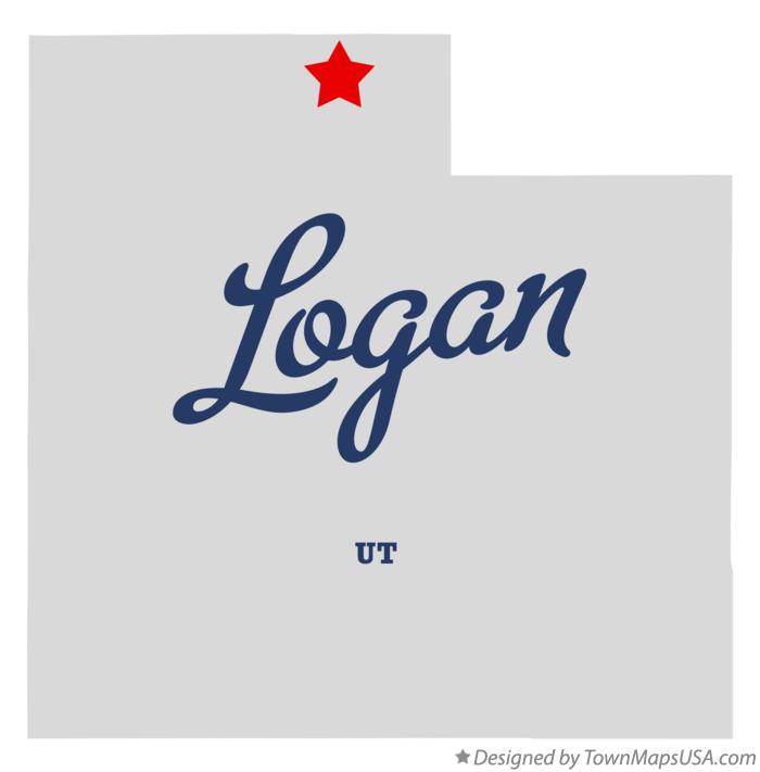 Map of Logan, Cache County, Utah road map, satellite view and.