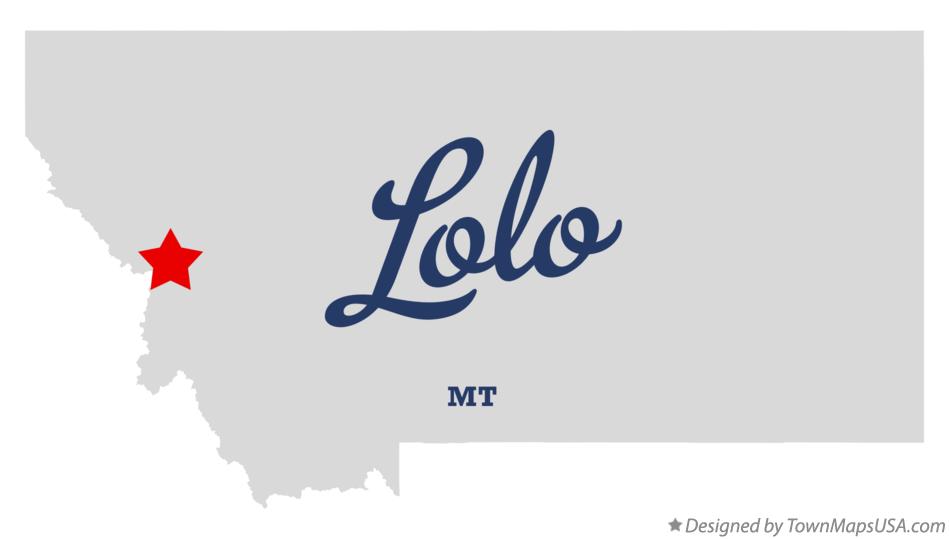 Map of Lolo, MT, Montana