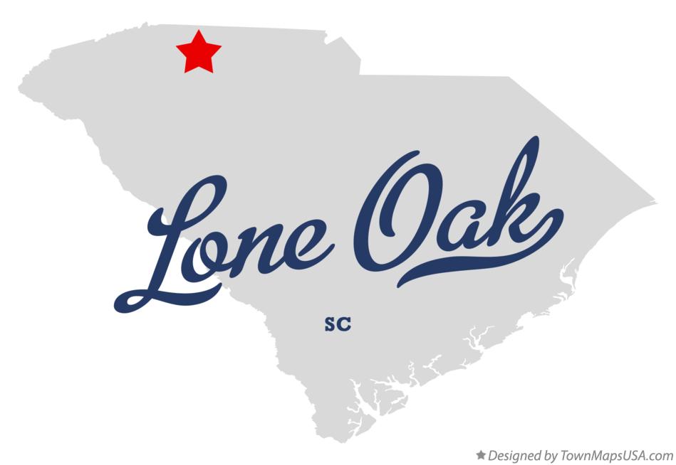 Map of Lone Oak, SC, South Carolina
