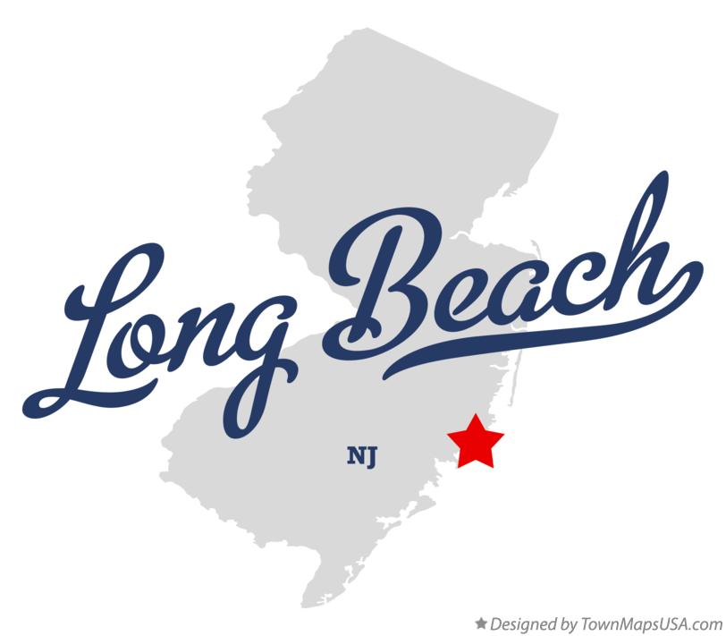 Map of Long Beach, NJ, New Jersey