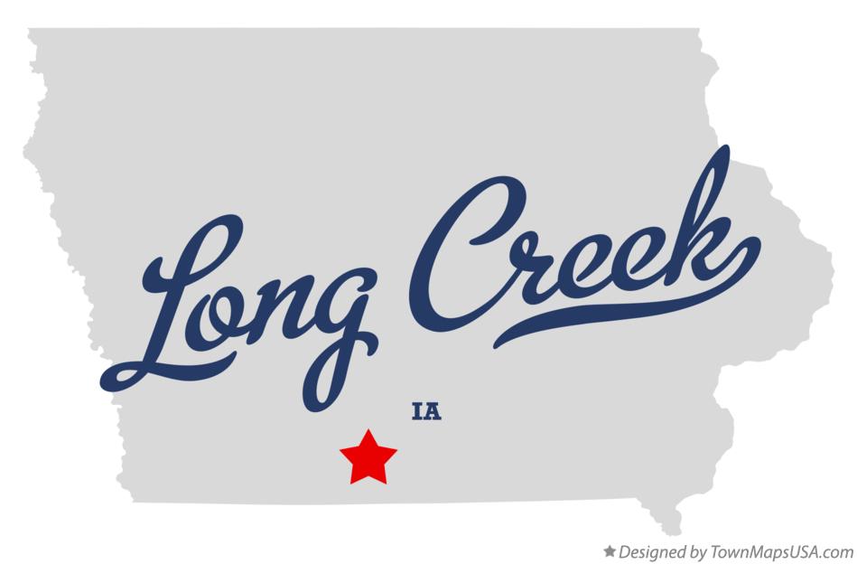 Map of Long Creek, IA, Iowa