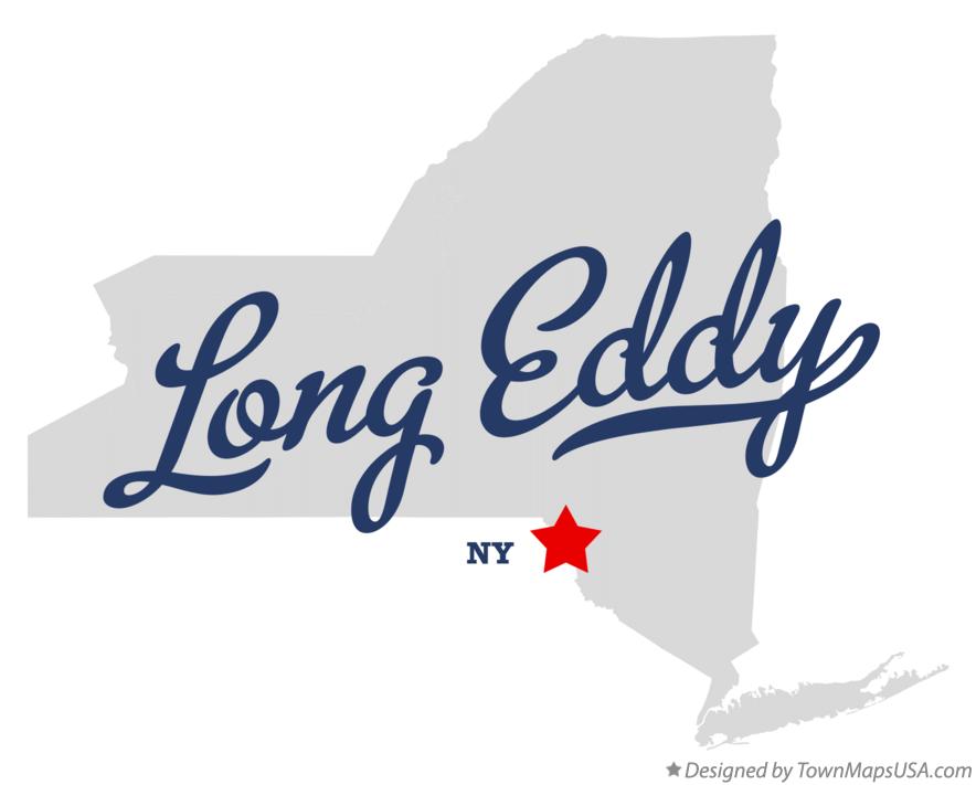 Map of Long Eddy, NY, New York