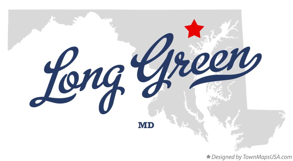 Map of Long Green, MD, Maryland