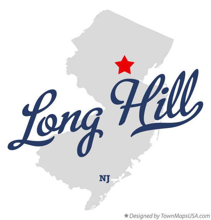 Map of Long Hill, NJ, New Jersey