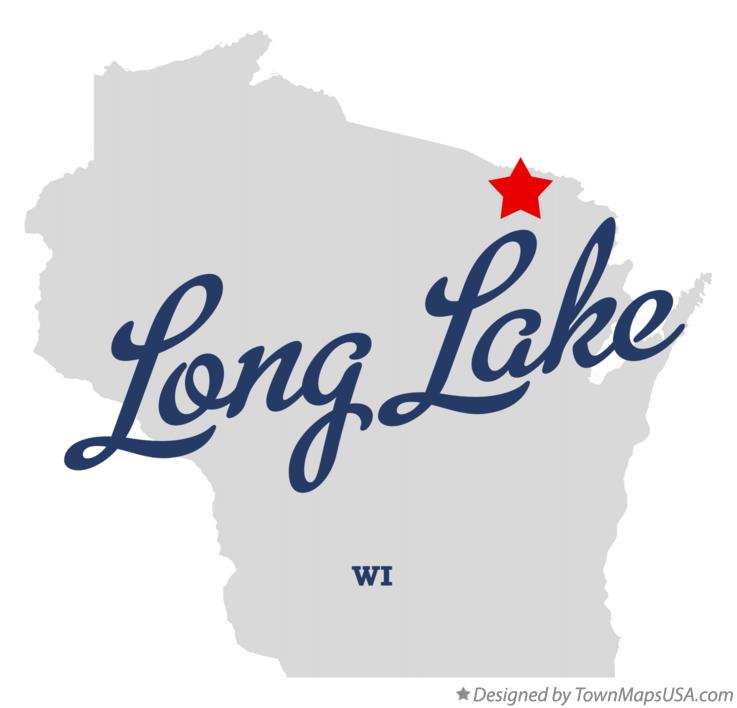 Map of Long Lake, Florence County, WI, Wisconsin