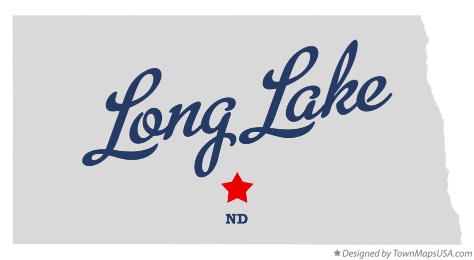 Map of Long Lake, ND, North Dakota