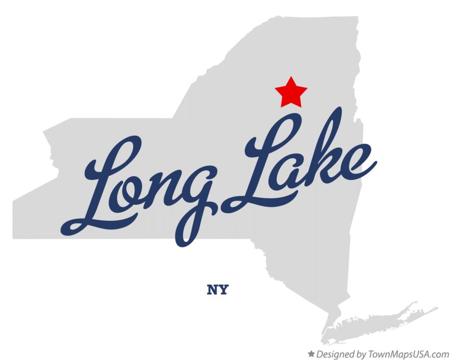 Map of Long Lake, NY, New York