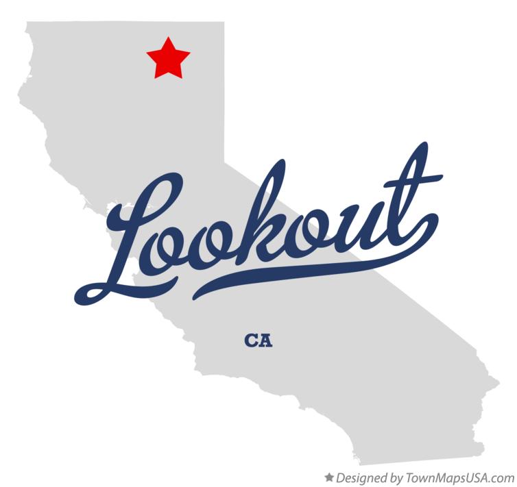 Map of Lookout, CA, California