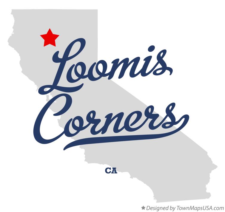 Map of Loomis Corners, CA, California