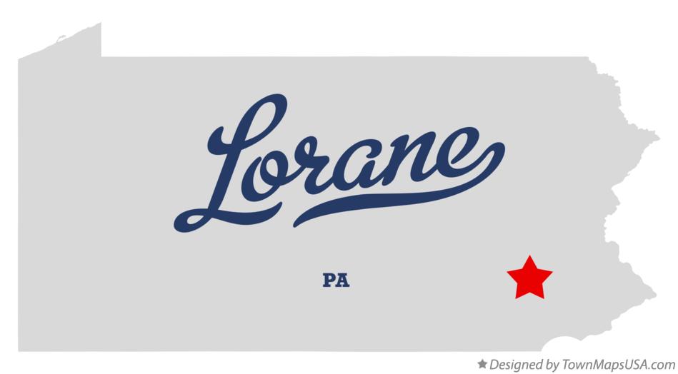 Map of Lorane, PA, Pennsylvania