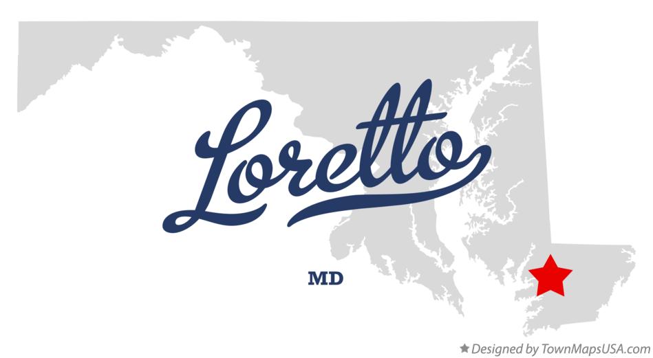 Map of Loretto, MD, Maryland