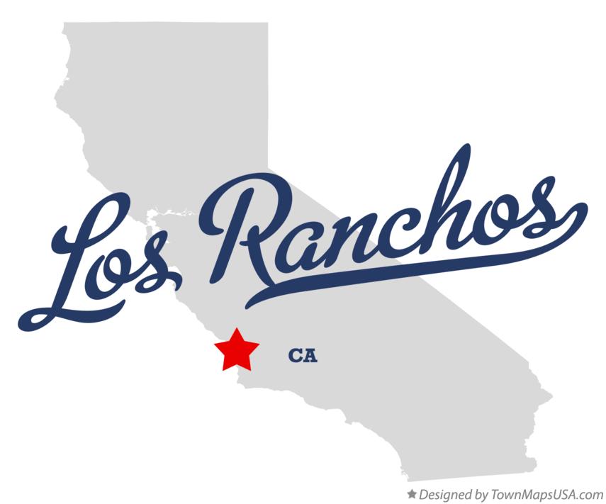Map of Los Ranchos, CA, California