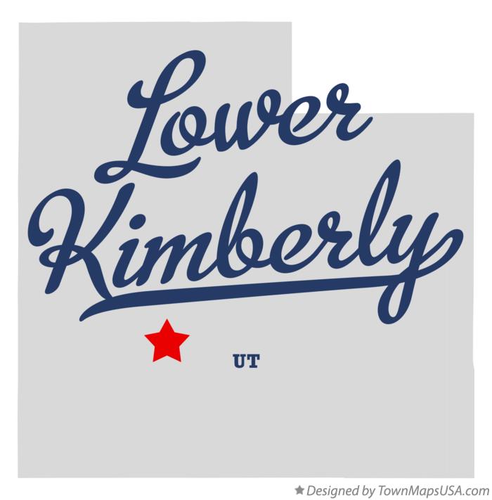Map of Lower Kimberly, UT, Utah