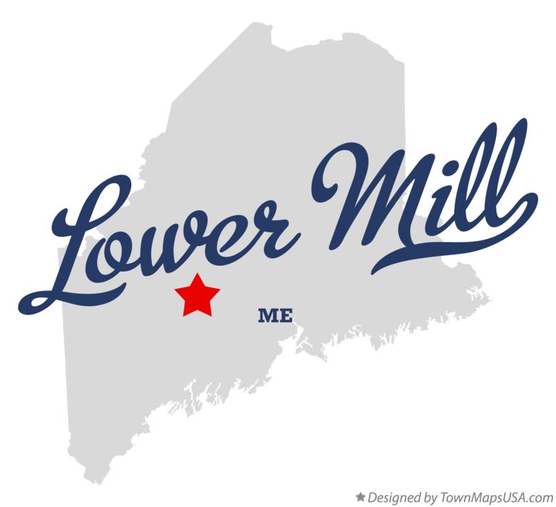 Map of Lower Mill, ME, Maine
