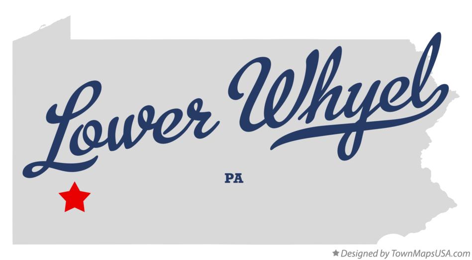 Map of Lower Whyel, PA, Pennsylvania