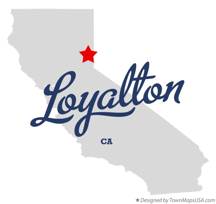 Map of Loyalton, CA, California