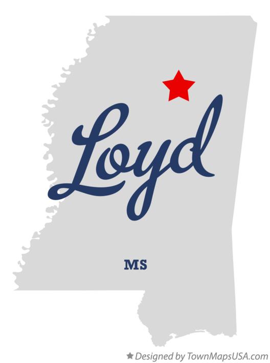 Map of Loyd, MS, Mississippi