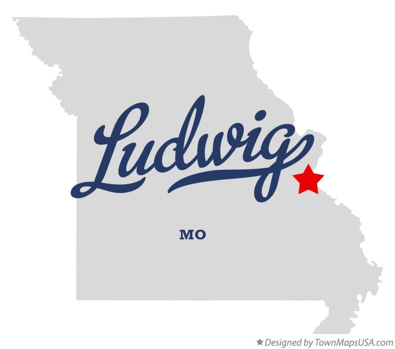 Map of Ludwig, MO, Missouri