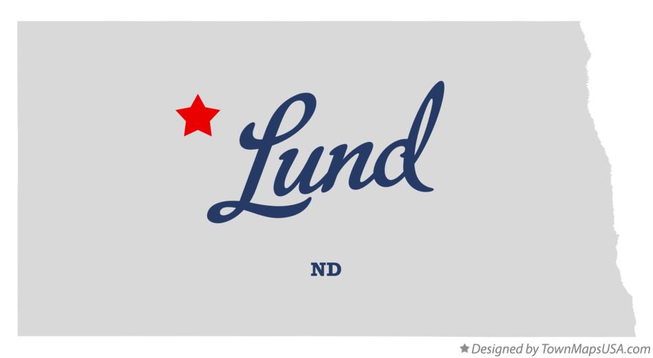 Map of Lund, ND, North Dakota