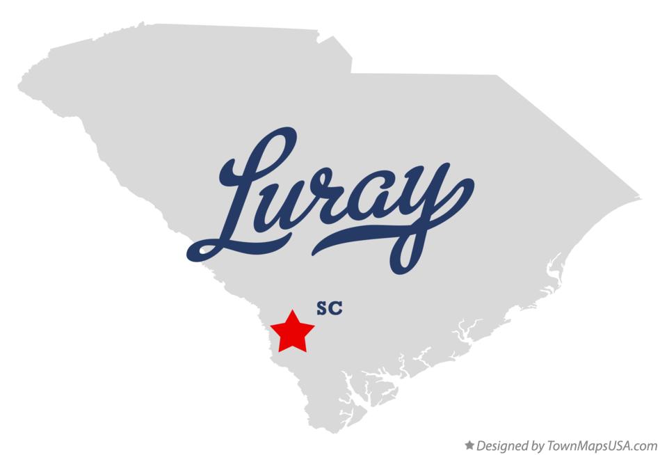 Map of Luray, SC, South Carolina