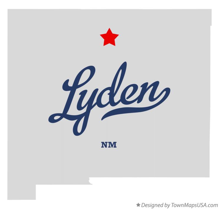 Map of Lyden, NM, New Mexico