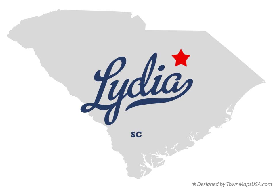 Map of Lydia, SC, South Carolina
