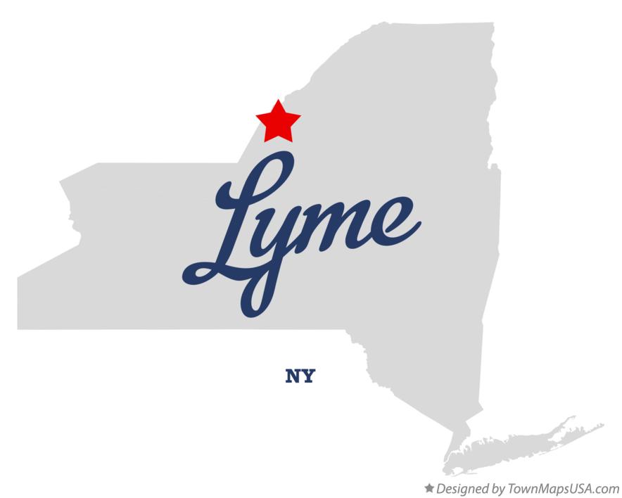 Map of Lyme, NY, New York