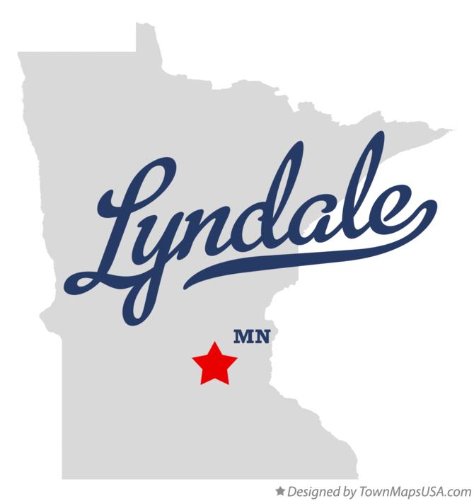 Map of Lyndale, MN, Minnesota