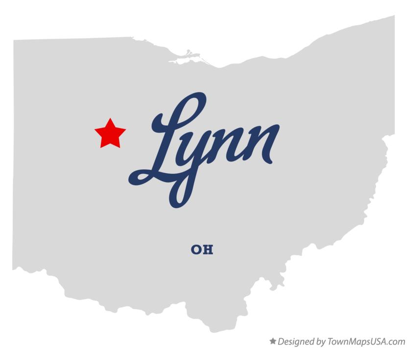 Map of Lynn, OH, Ohio