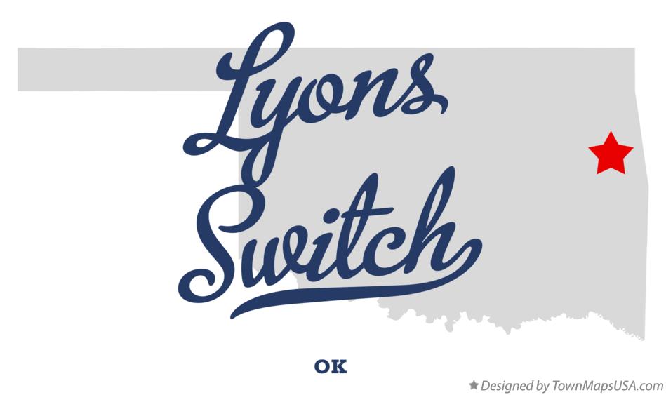 Map of Lyons Switch, OK, Oklahoma