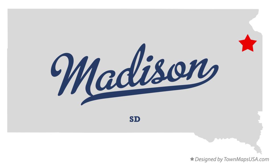 Madison South Dakota Map at Mark Calvert blog