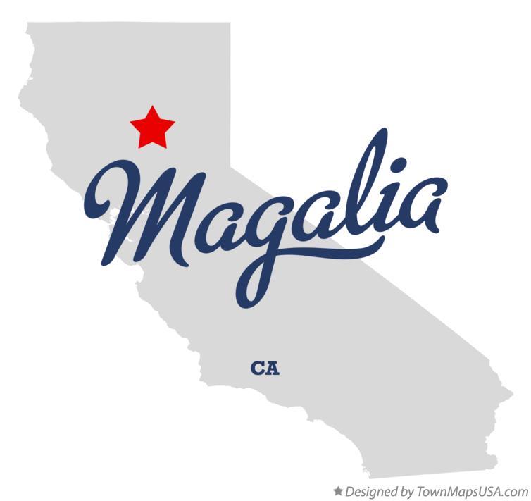 Map of Magalia, CA, California