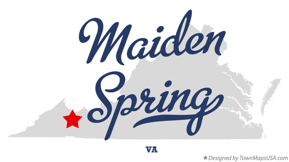 Map of Maiden Spring, VA, Virginia