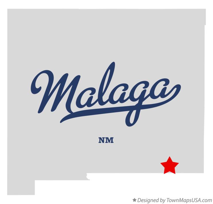 Map of Malaga, NM, New Mexico