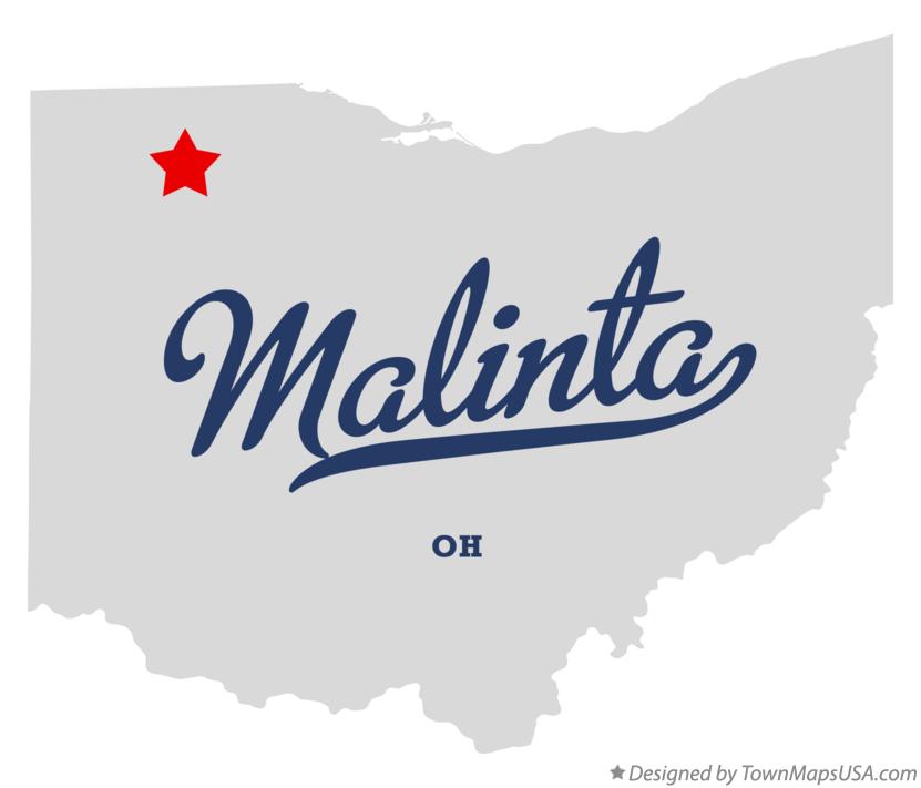 Map of Malinta, OH, Ohio