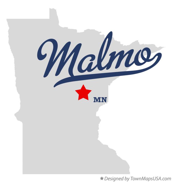 Map of Malmo, MN, Minnesota