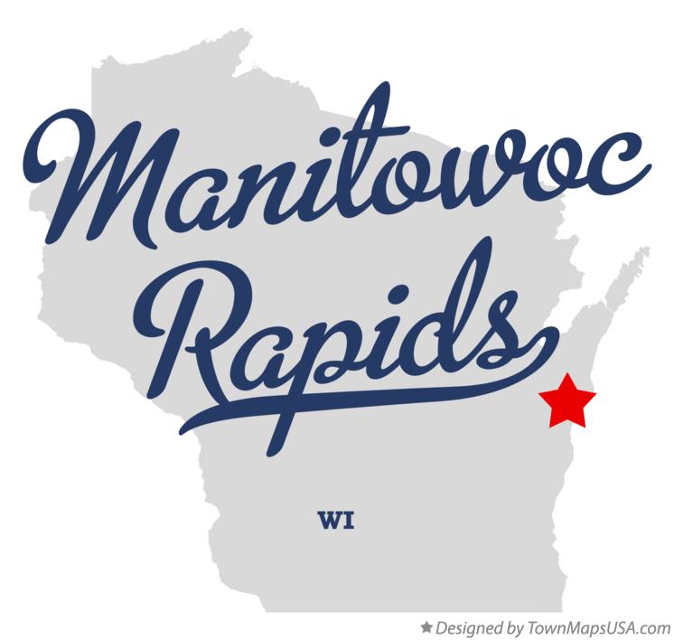 Map of Manitowoc Rapids, WI, Wisconsin