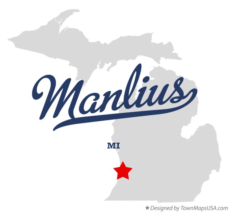 Map of Manlius, MI, Michigan