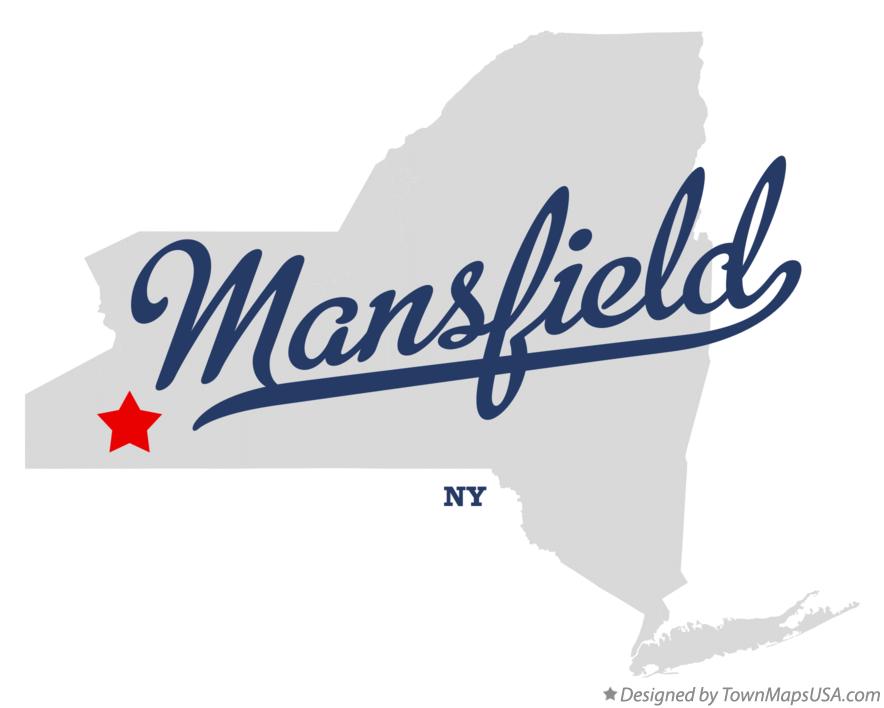 Map of Mansfield, NY, New York