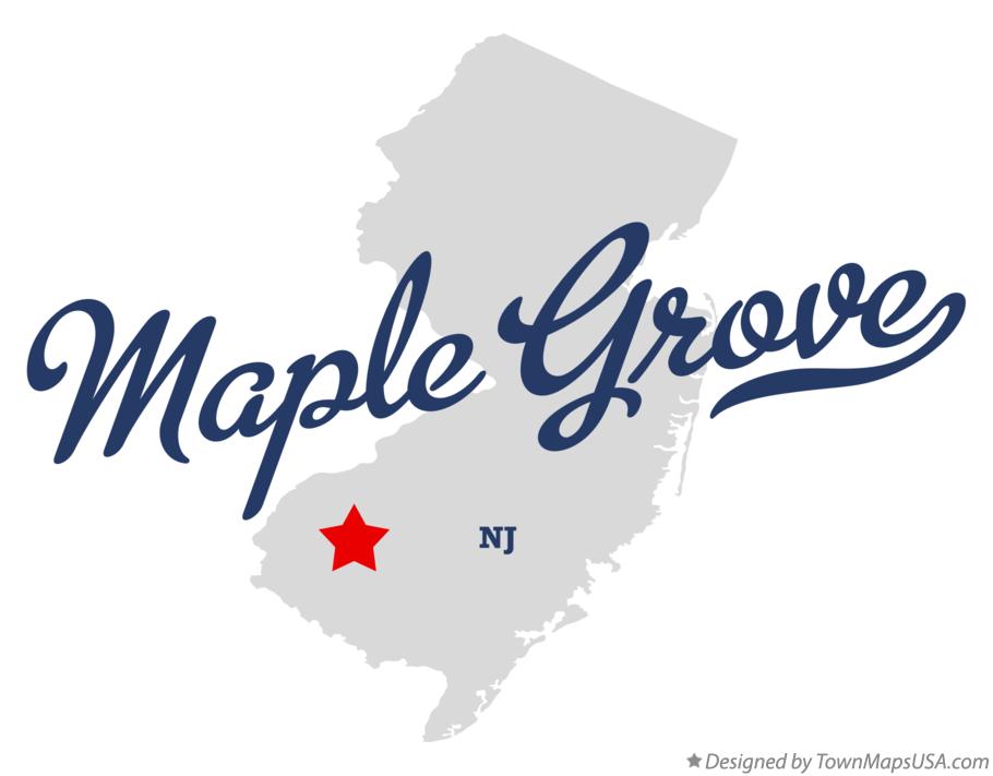 Map of Maple Grove, NJ, New Jersey