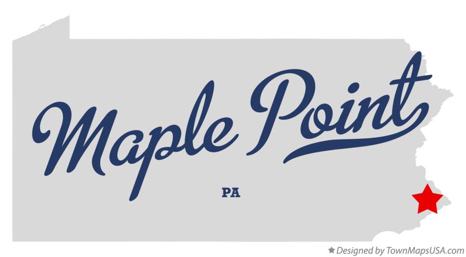 Map of Maple Point, PA, Pennsylvania