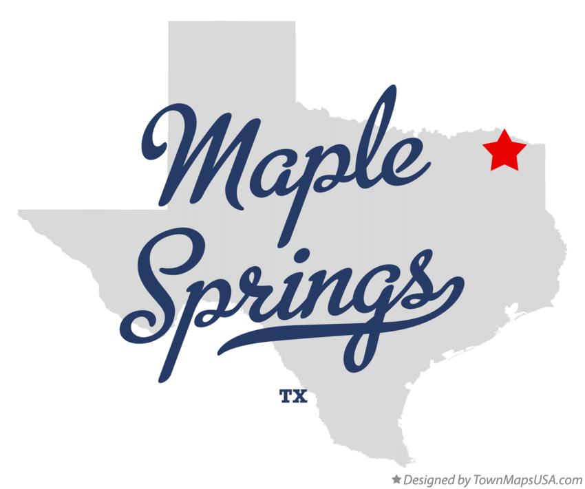 Map of Maple Springs, TX, Texas