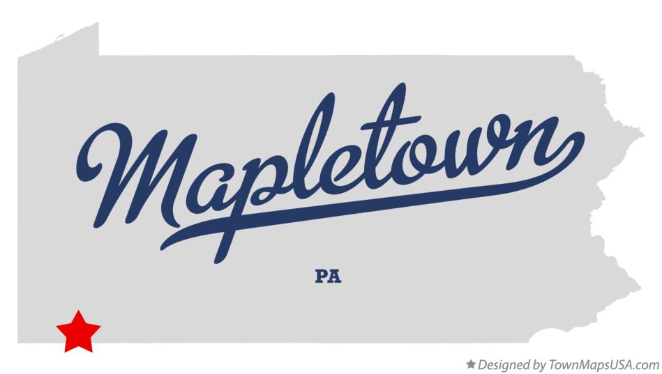 Map of Mapletown, PA, Pennsylvania