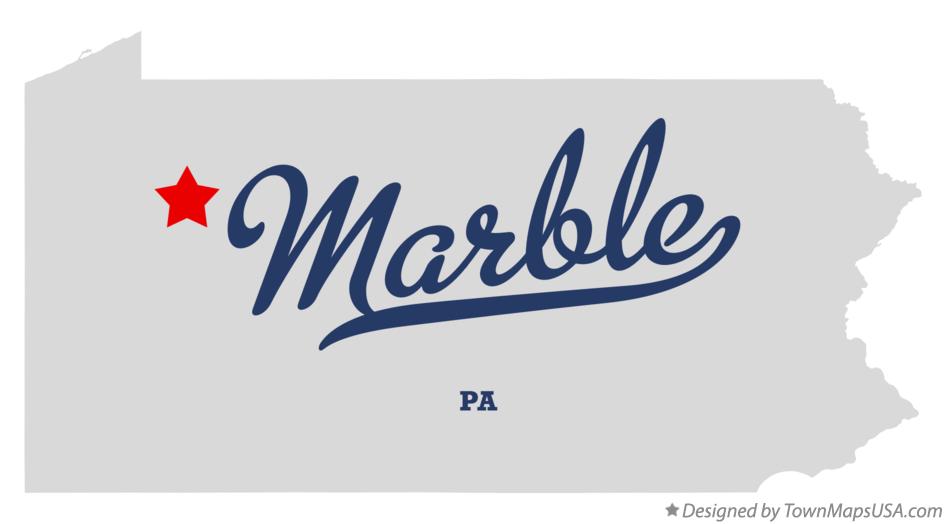 Map of Marble, PA, Pennsylvania
